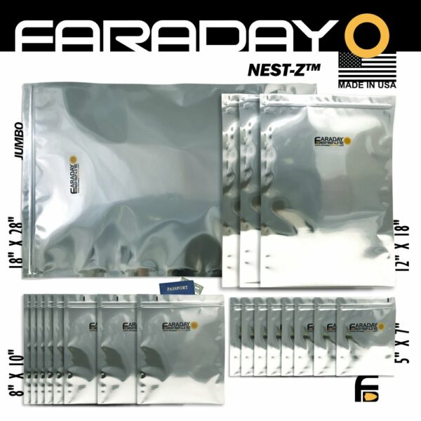 20pc Large-Kit ESD/EMP 7.0mil Faraday Bags