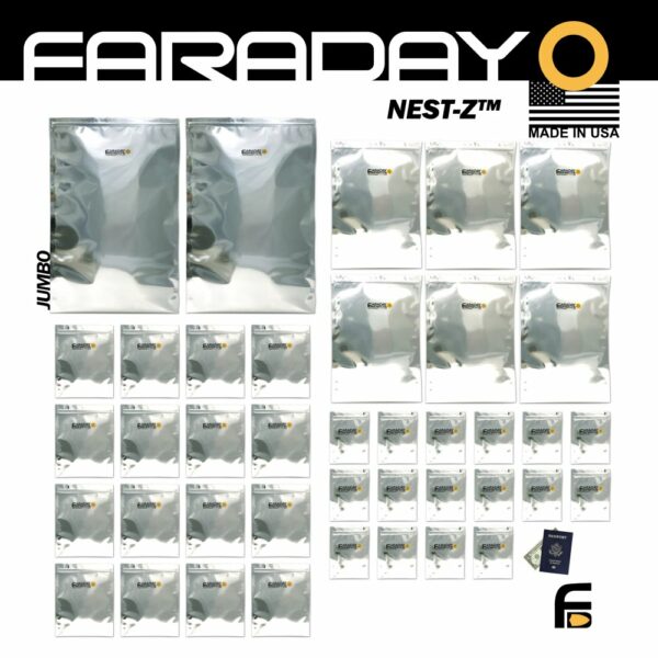 40pc Mega-Kit ESD/EMP 7.0mil Faraday Bags