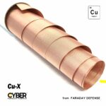 CYBER Faraday Fabric EMF RF Shielding Copper Fabric Roll 42.5" x 1'