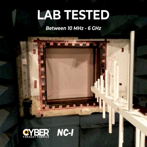 EMF RF Shielding Nickel Copper Rip-Stop Fabric Roll 42.5" x 1'