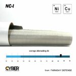 EMF RF Shielding Nickel Copper Rip-Stop Fabric Roll 42.5" x 1'