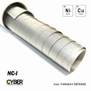 EMF RF Shielding Nickel Copper Rip-Stop Fabric Roll 42.5" x 1'