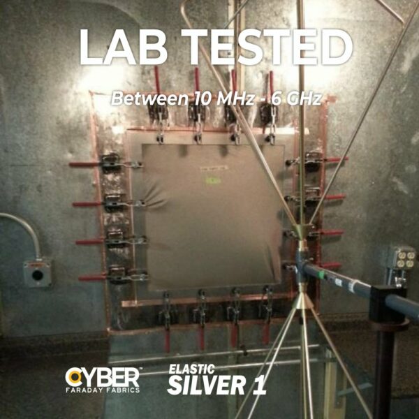 EMF RF Shielding Nickel Copper Rip-Stop Fabric Roll 42.5" x 1'