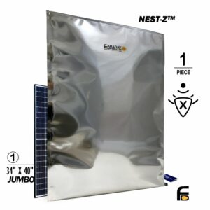 1pc 34x40 XXX-Large Heat Seal ESD/EMP 7.0mil Faraday Bag
