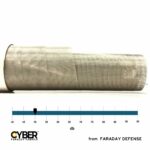 CYBER Faraday Fabric EMF RF Shielding Light Filtering Fine Mesh Roll - 50″ x 1′ - Image 2