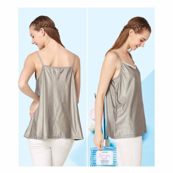 Anti Radiation Maternity Camisole White Trim