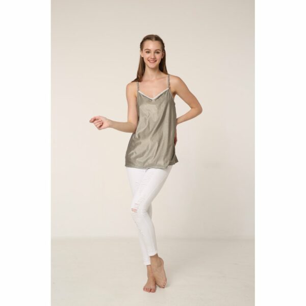 Anti Radiation Maternity Camisole White Trim