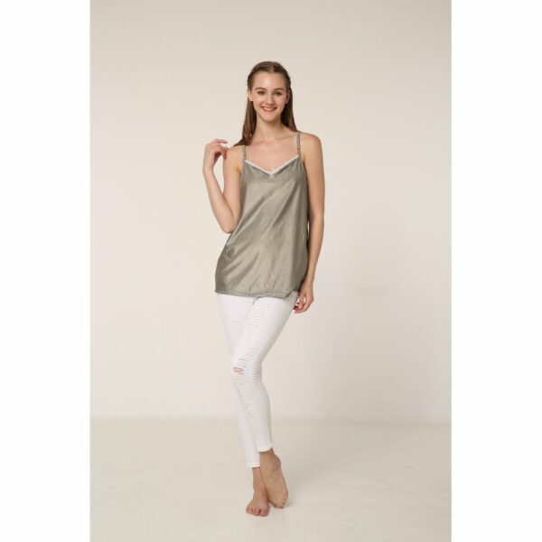Anti Radiation Maternity Camisole White Trim