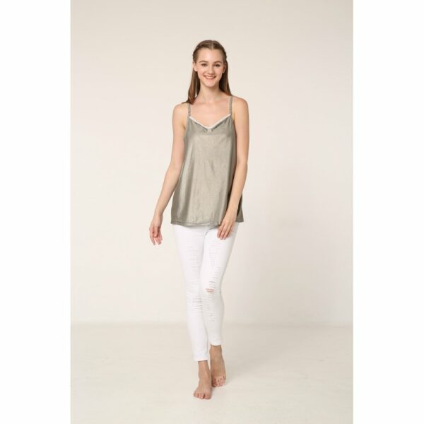 Anti Radiation Maternity Camisole White Trim