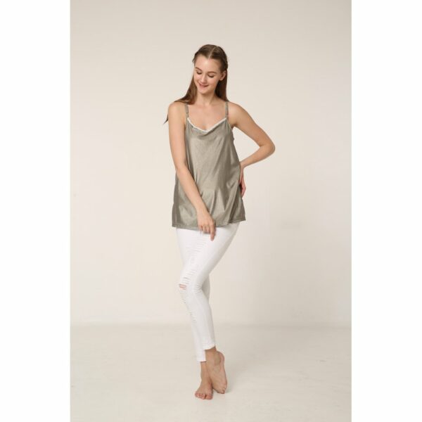 Anti Radiation Maternity Camisole White Trim