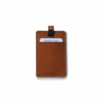 RFID Blocking Credit Card Holder Wallet - Genuine Camel Leather, ID Theft Protection