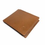 RFID Blocking Men's Bifold Wallet - Genuine Deluxe Camel Leather, ID Theft Protection