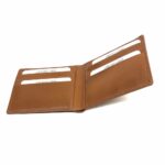 RFID Blocking Men's Bifold Wallet - Genuine Deluxe Camel Leather, ID Theft Protection