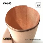 CYBER Faraday Fabric 100% Copper Fabric Roll 51" x 1'