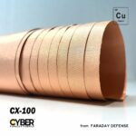 CYBER Faraday Fabric 100% Copper Fabric Roll 51" x 1'