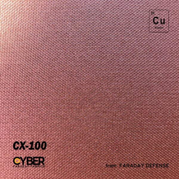 CYBER Faraday Fabric 100% Copper Fabric Roll 51" x 1'