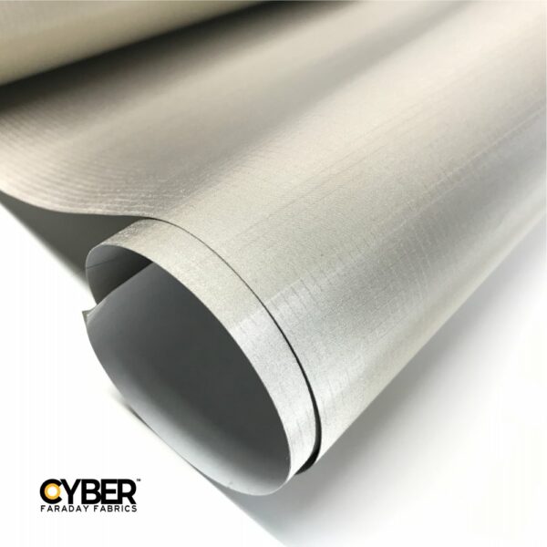 CYBER NC-RS-A Faraday Fabric Adhesive EMF RF Shielding Nickel Copper Rip-Stop Fabric Roll - 50″ x 1′ - Image 6